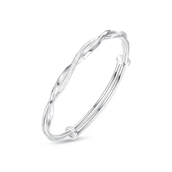 Fan Xing As Season 999 Fine Silver Bangles Women's