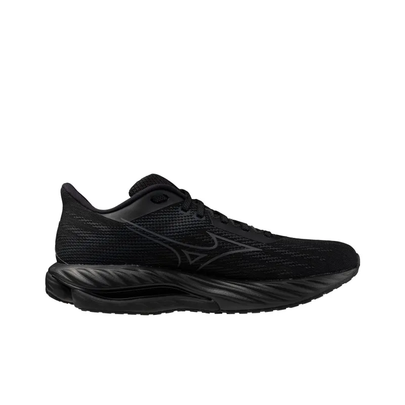 Mizuno Wave Inspire Anti Slip Wear Resistant Low Top Running Shoes Men's Black-1