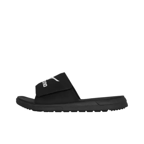 Mizuno Slip Resistant Abrasion Resistant Slide Slippers Unisex Black