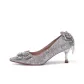 8cm Slim Heel Champagne