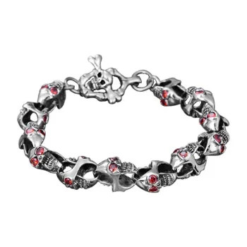 IDEE CREATIVE IDEA FOR YOU 925 Sterling Silver Imitation Gemstone Bracelets Men's