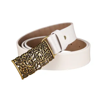 Yalu Cow Split Leather Belts Women's Width 3.2cm