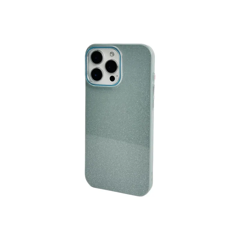 Sopi TPU Material Glitter Baby's Breath 2 in 1 Phone Cases Compatible With IPhone 16/15 Pro Max/Apple 13/14 Pro/Max-14