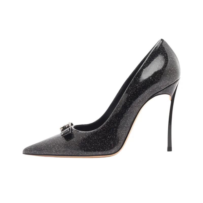 Casadei Superblade Splendida Slim Heel High Heels 10cm Women's Black-0