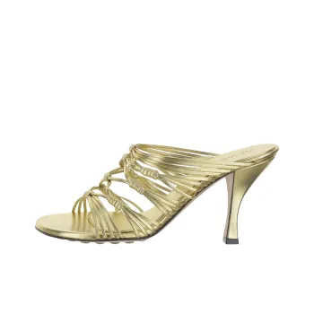 Bottega Veneta Slide Slippers 9.5cm Women's Gold