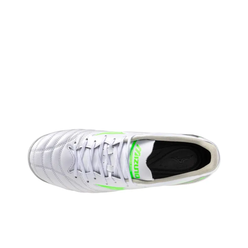 Mizuno Morelia Neo 4 Anti Slip Wear Resistant Soccer Shoes Men's White Green-2