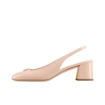 LOUIS VUITTON Swing Spool Heel High Heels 5.5cm Women's Pink