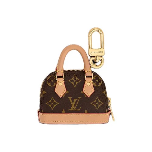 LOUIS VUITTON ONS Coated Canvas With Cow Leather Accessory Bag Charm Bag Merch Women's Brown