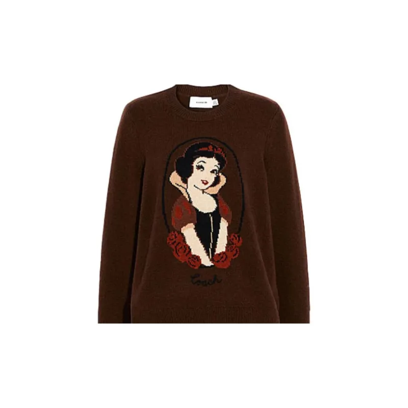 Disney X COACH Cashmere Sweaters Women's Brown-1