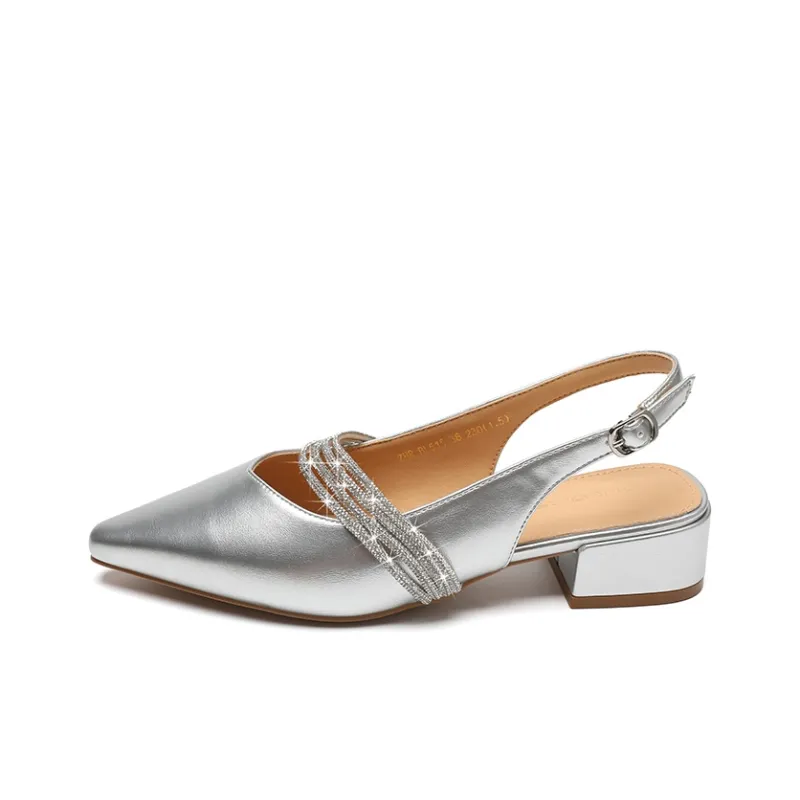 ZHR Chunky Heel High Heels 3.5cm Women's-8