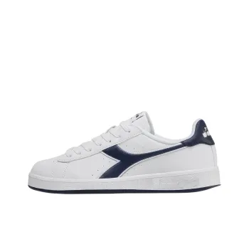 Diadora Game P Anti-Slip Wear-Resistant Low-Top Skateboard Shoes Men's White Blue