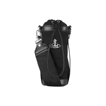 Vivienne Westwood Polyester Water Bottle Bag Shoulder Bag Crossbody Bag Women's Black