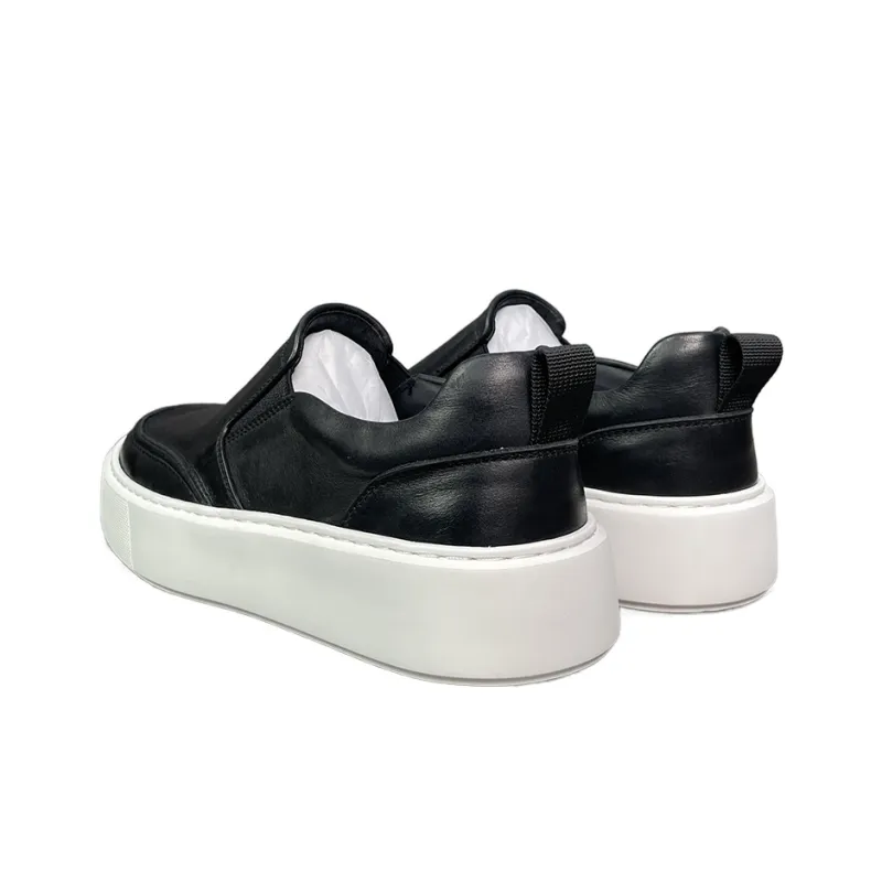 Thai Points Abrasion-Resistant Low-Top Skateboard Shoes Men's Black-3