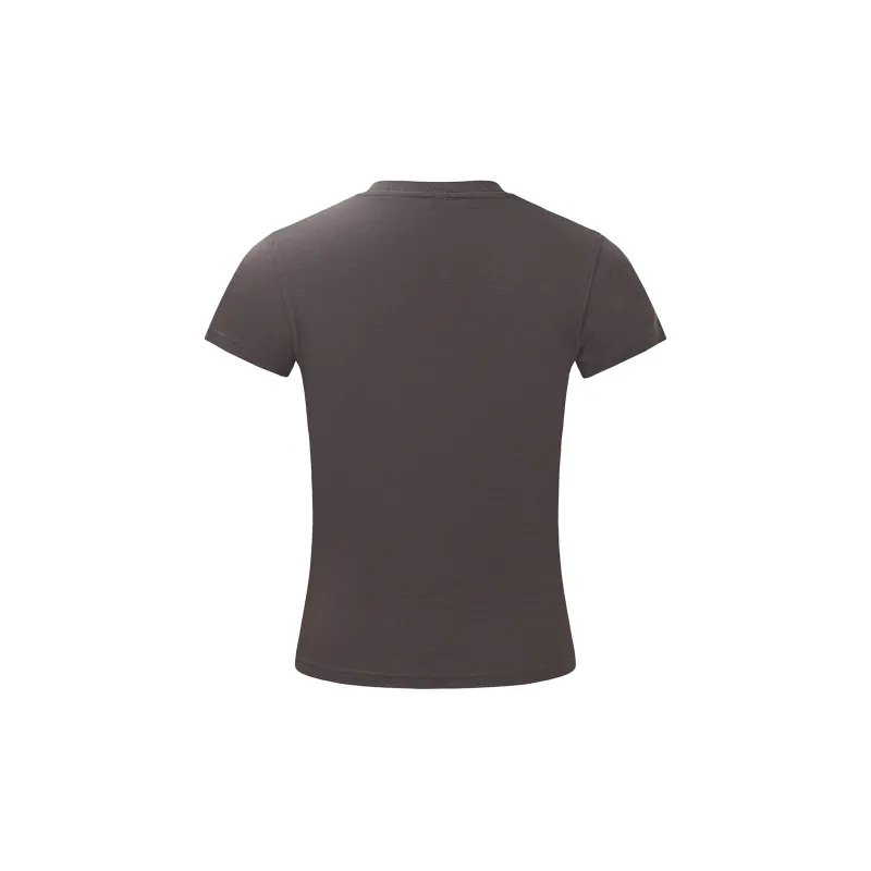 BIPOLAR Drop Shoulder Sleeve Short Sleeved T Shirt Women's-5