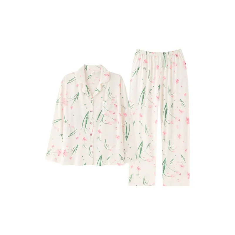FENTENGCARE Pajama Set Women's White-0