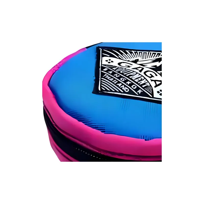 GAGA EQUIPMENT Canvas Key Pouch Mini Unisex Blue Pink-1
