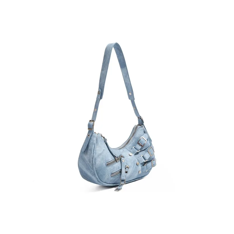SEPTWOLVES PU Shoulder Bag Regular Women's Black/Burgundy/Blue/Silver-7