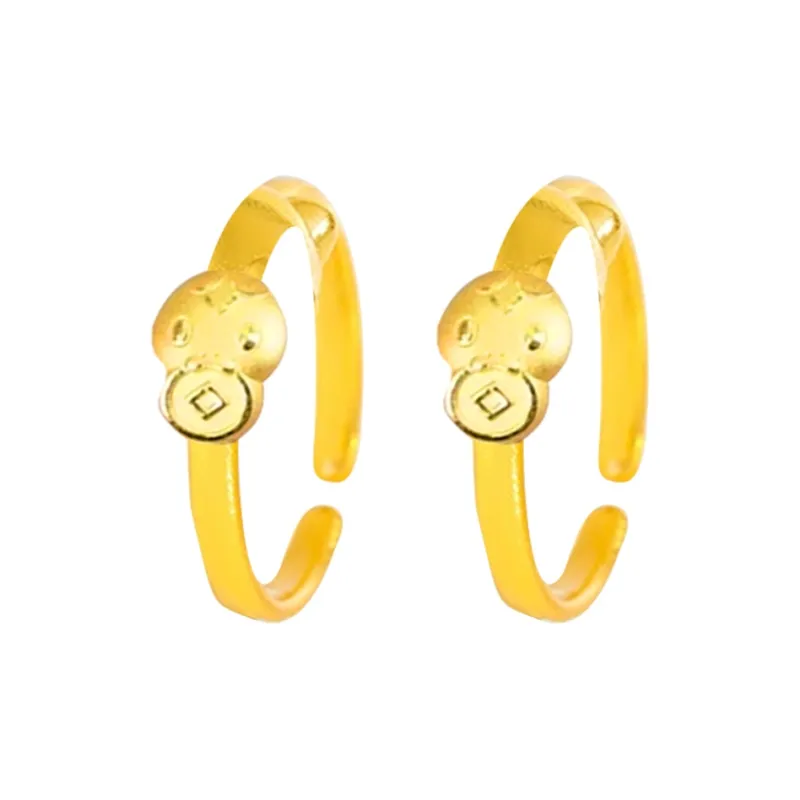 Welcome To The Treasure Alloy Rings Unisex-5
