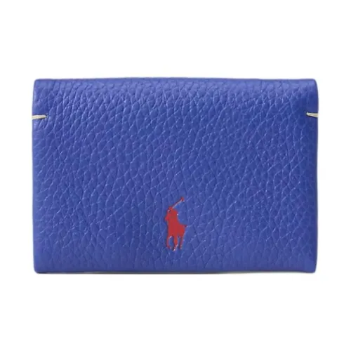 Polo Ralph Lauren Leather Card Holder Women's Mica Blue