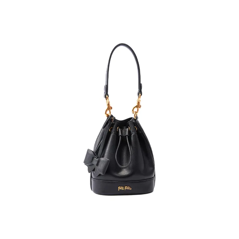 Folli Follie Split Cow Leather Bucket Bag, Shoulder Bag Regular Women's Multicolor-0