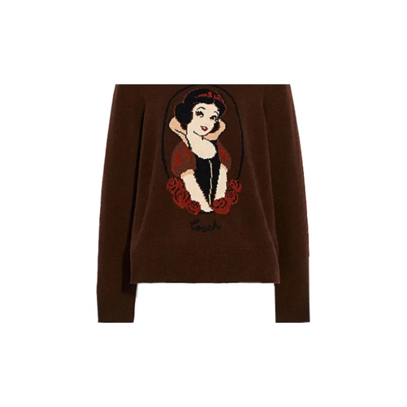 Disney X COACH Cashmere Sweaters Women's Brown-3