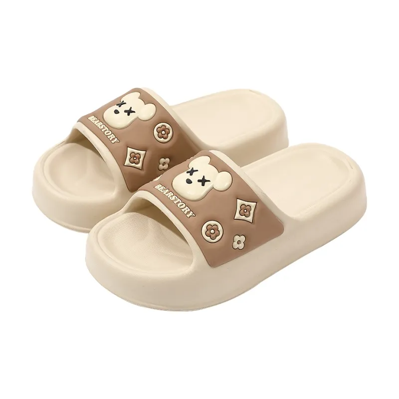 Foot Recreation Unisex Summer Home Slippers For Bathing, Slip Resistant, Platform Indoor Cute, Slippers-12
