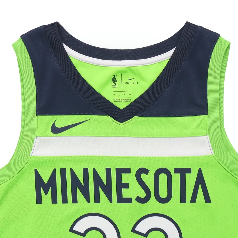 Nike x NBA Basketball Jerseys Men's Green-2