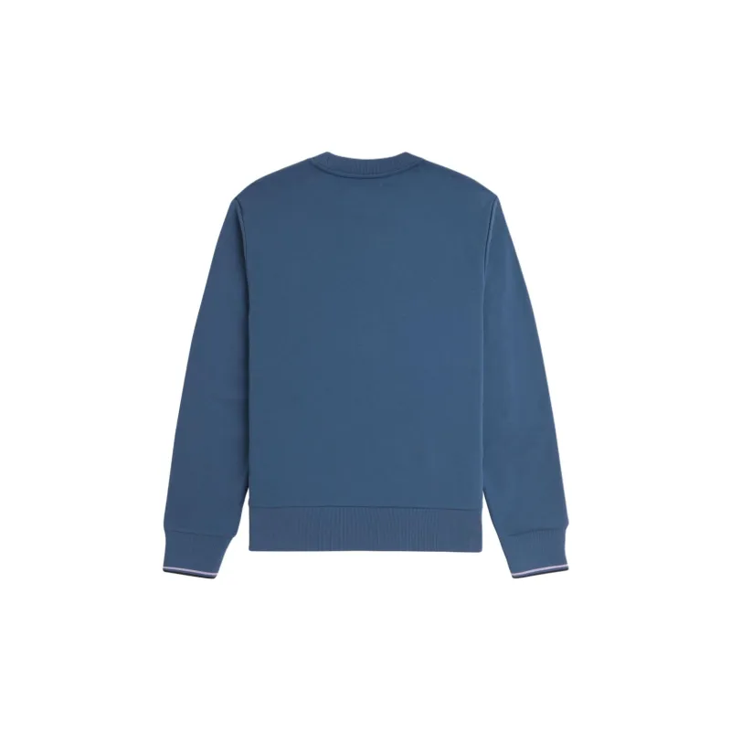 FRED PERRY Logo Embroidered Long Sleeved Crewneck Jumper-1