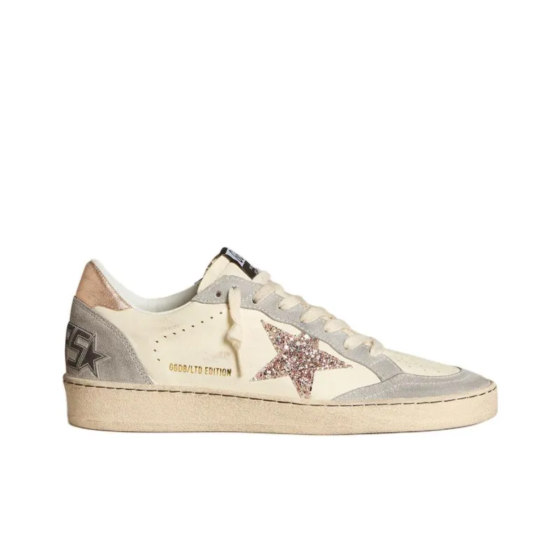 Golden Goose Ball Star LTD Low Top Skateboard Shoes Women's White-1