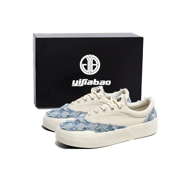 Yi Jiabao Anti Slip And Wear Resistant Lightweight Low Top Canvas Shoes Unisex-4