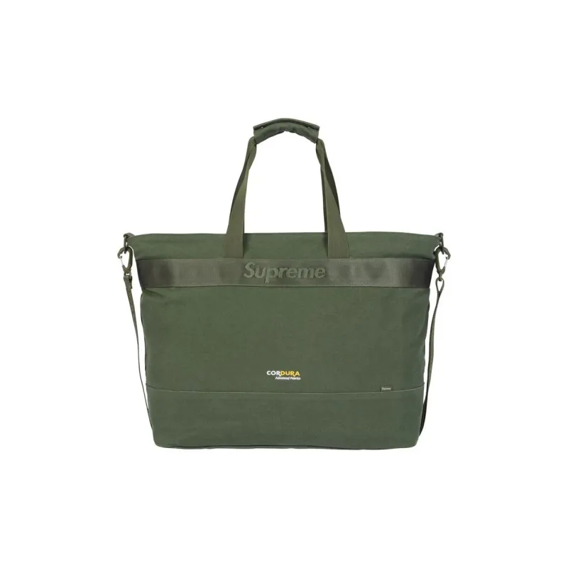 Supreme Canvas Canvas Bag Tote Bag Shopping Bag Shoulder Bag Crossbody Bag Handbag Unisex Olive Green-3