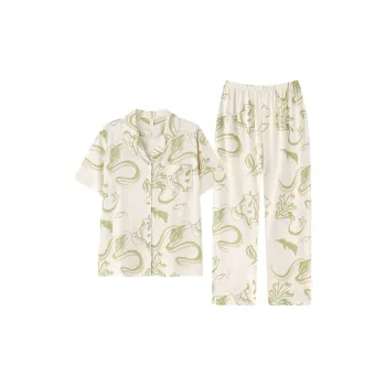 FENTENGCARE Pajama Set Women's Light Green