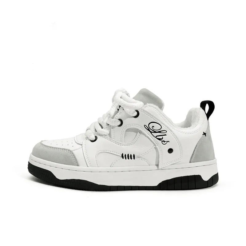LAZY BONS Height Increasing Abrasion Resistant Breathable Slip Resistant Low Top Skateboard Shoes Unisex-42