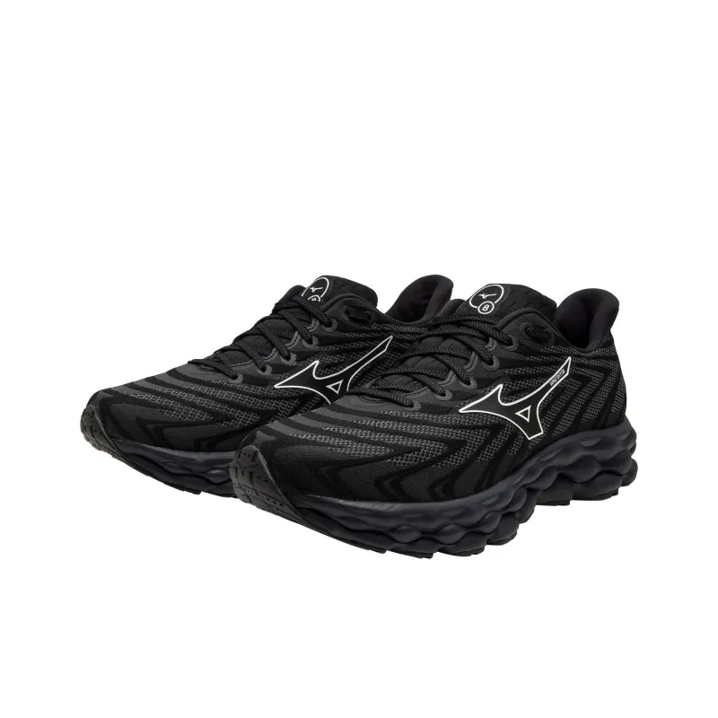 Mizuno WAVE SKY 8 Anti Slip Wear Resistant Low Top Running Shoes Men's Black-2