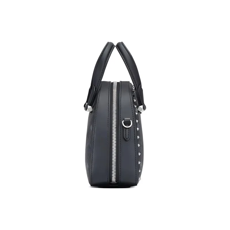 MCM Essential Visetos Origina Cow Leather Handbag Shoulder Bag Crossbody Bag Mini Women's Black-1