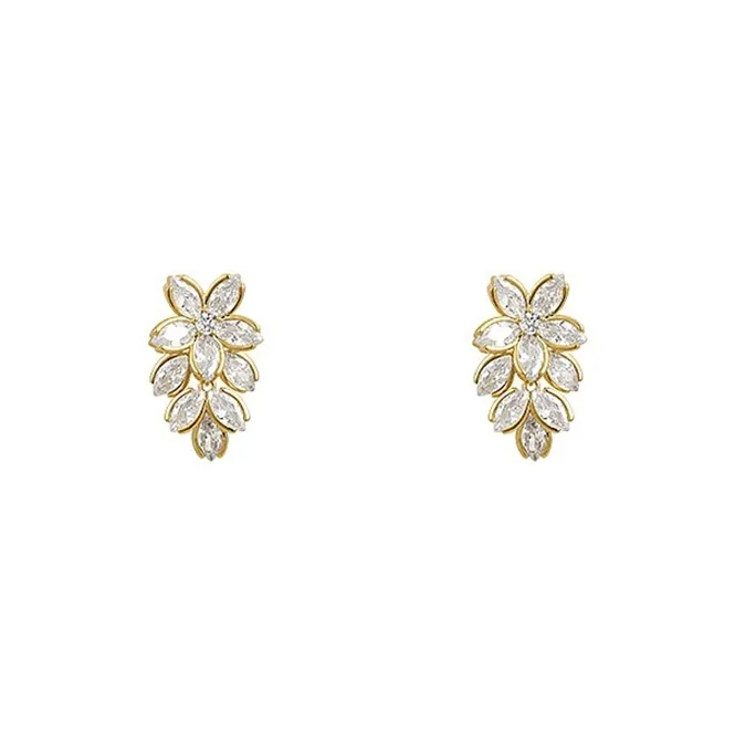 GUDUD S925 Silver Stud Earrings Women's-5