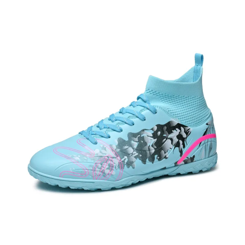 WEJIESS TF Rubber Broken Studs Artificial Ground Anti-Slip Wear-Resistant Soccer Shoes Unisex-7