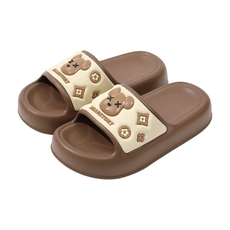Foot Recreation Unisex Summer Home Slippers For Bathing, Slip Resistant, Platform Indoor Cute, Slippers-4