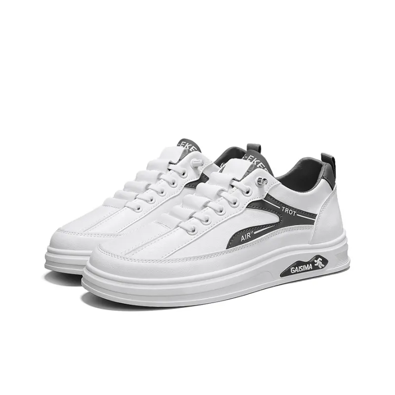 Boogie Bear Slip-Resistant Height Increasing Low-Top Skateboard Shoes Men's-2