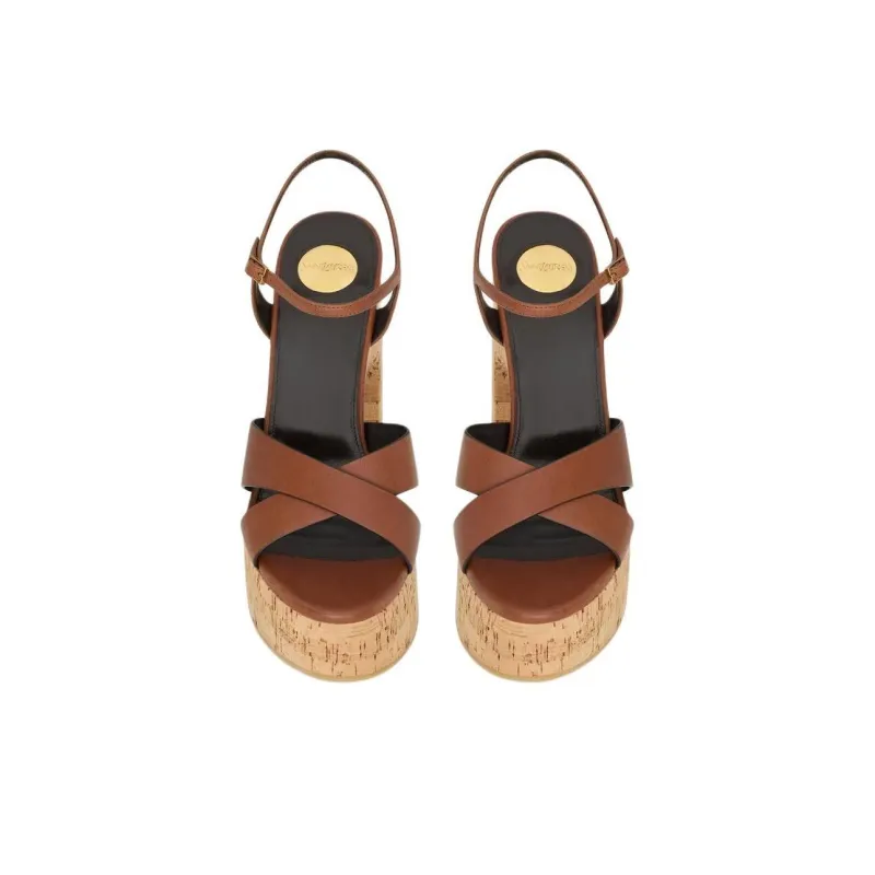 SAINT LAURENT Bianca Platform Sandals Women's-3