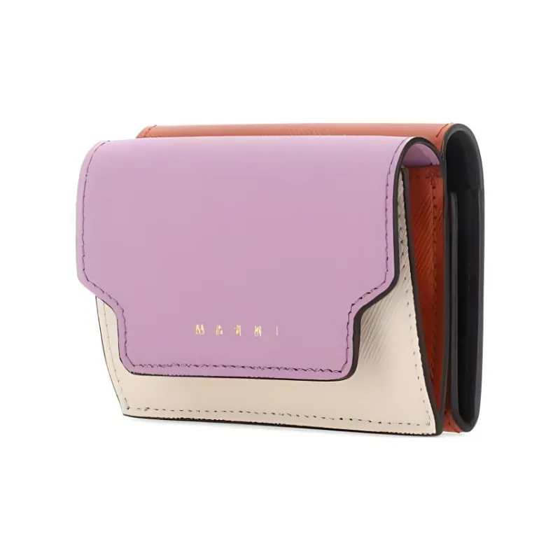 MARNI Logo Printed Tri Fold Wallet-1