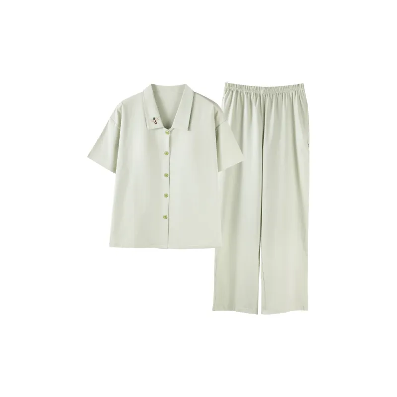 GOSO Pajama Set Women's Green Jade Color-0
