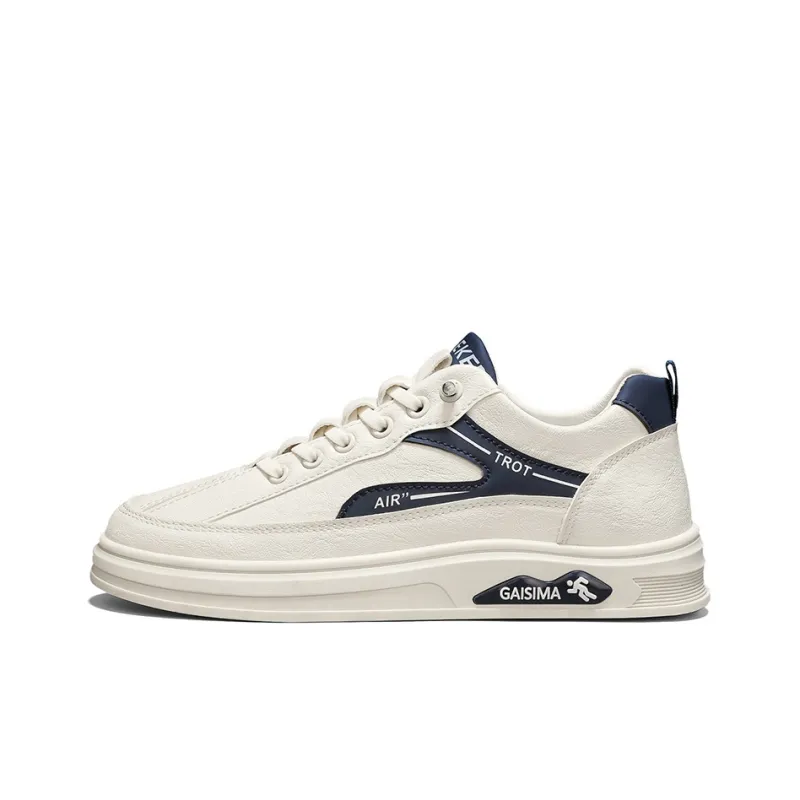 Boogie Bear Slip-Resistant Height Increasing Low-Top Skateboard Shoes Men's-8