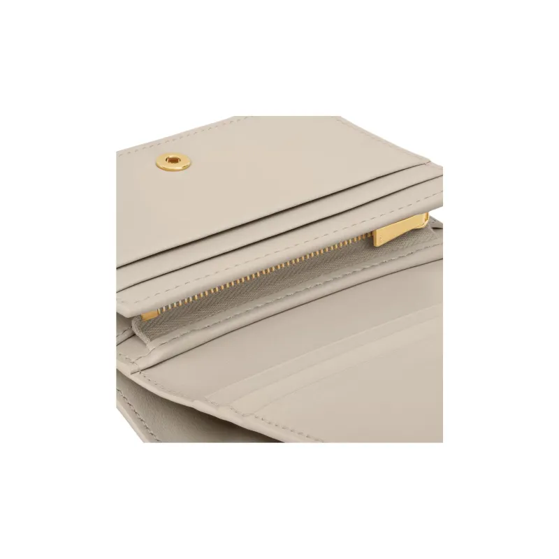 CELINE Triomphe Calfskin Wallet Women's Ivory White-4