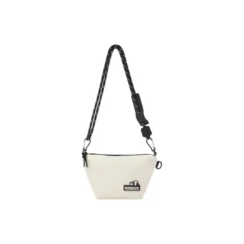 SEM/R Fabric Dumpling Bag Shoulder Bag Crossbody Bag Medium Size Unisex Light Khaki/Ice Blue/Black