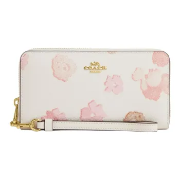 COACH Coated Canvas Wallet Small Size Women's White