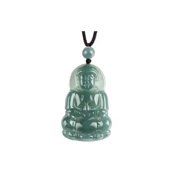 MY WORLD BEGINS AND ENDS WITH YOU Glutinous Jade Jadeite Necklaces Unisex