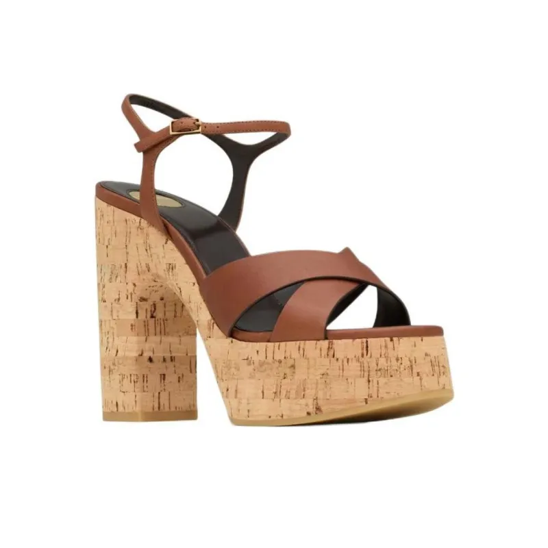 SAINT LAURENT Bianca Platform Sandals Women's-2
