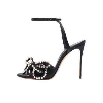 Casadei Judith One Strap Sandals 10cm Women's Black