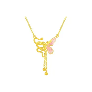 KING TAI FOOK 999 Fine Silver Necklaces Women's
